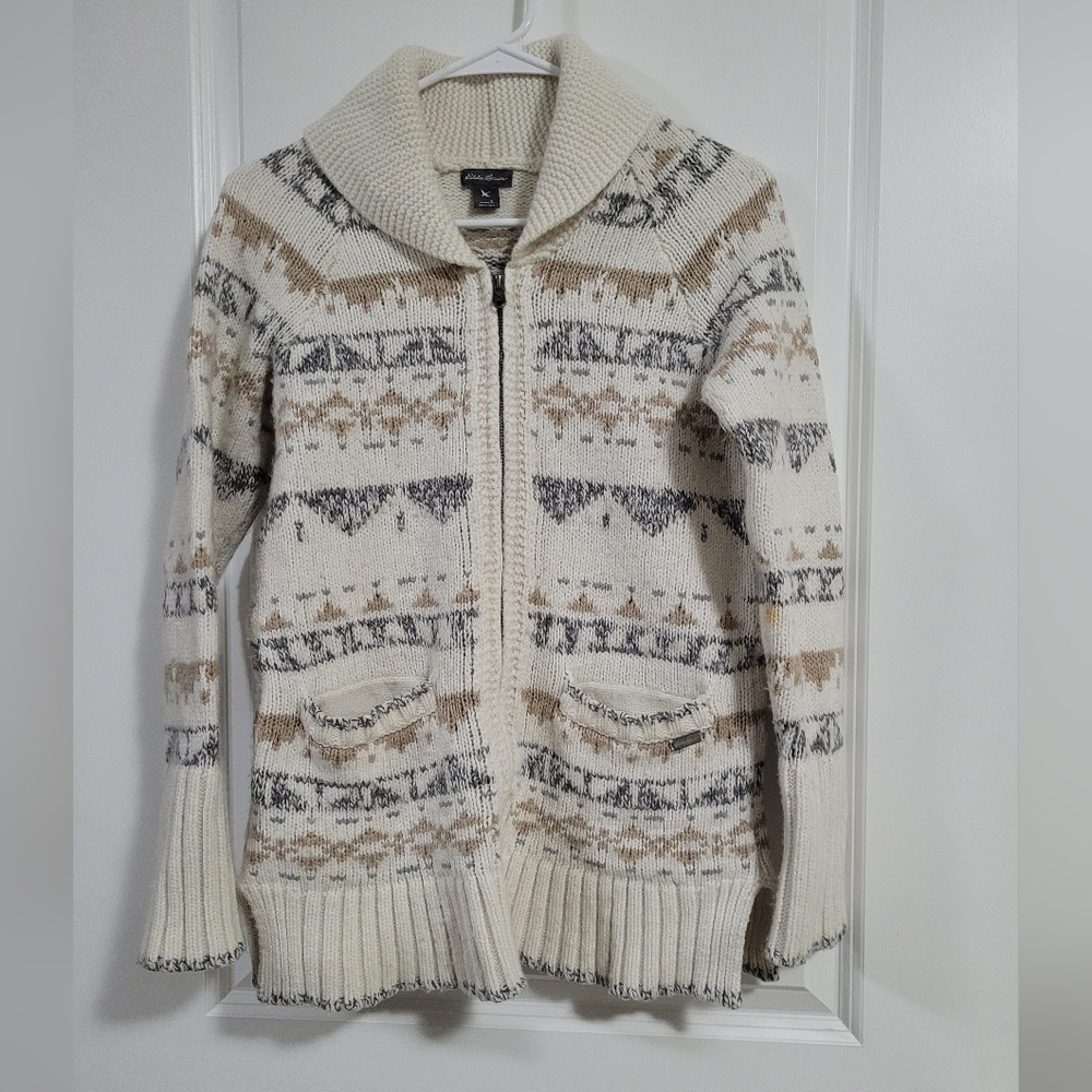 Eddie Bauer Small Sweater 60% Cotton 30% Wool